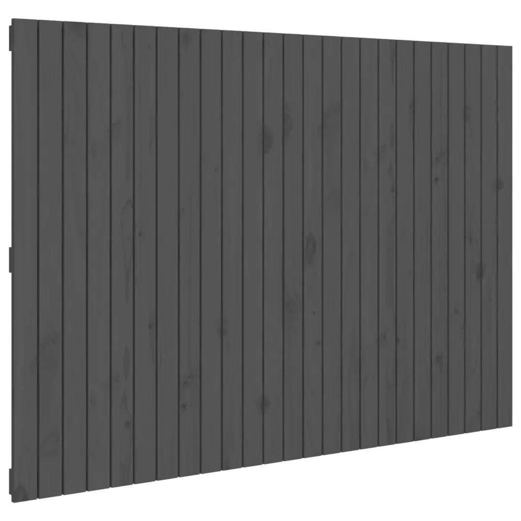 Testiera da Parete Grigia 159,5x3x110 cm Legno Massello di Pino 824950