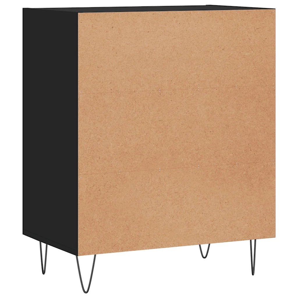 Credenza | Madia | Buffet da pranzo | Armadio da pranzo Nera 57x35x70 cm in Legno Multistrato