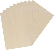 10 piastre di compensato per balsamico da 300 x 210 x 2 mm - piastre A4 per hobby e pittura