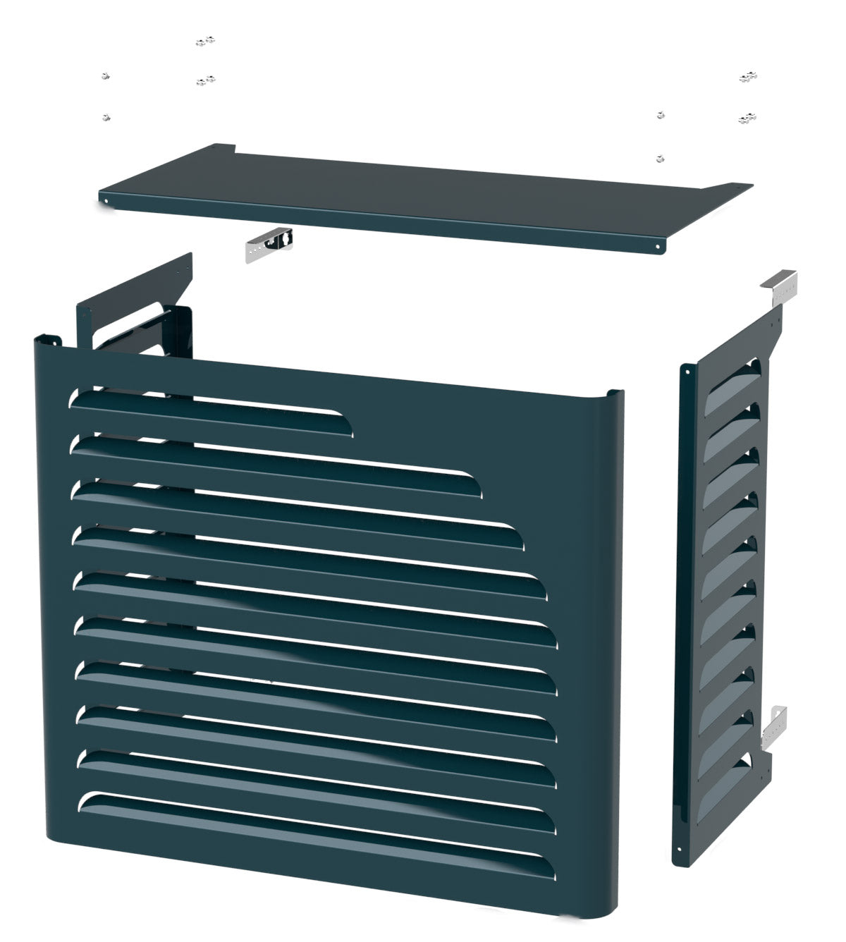 Copri Condizionatore 105x95x65 cm in Alluminio Curve L Antracite