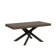 Tavolo Allungabile 200-460x90x77 cm Volantis Noce Telaio Antracite