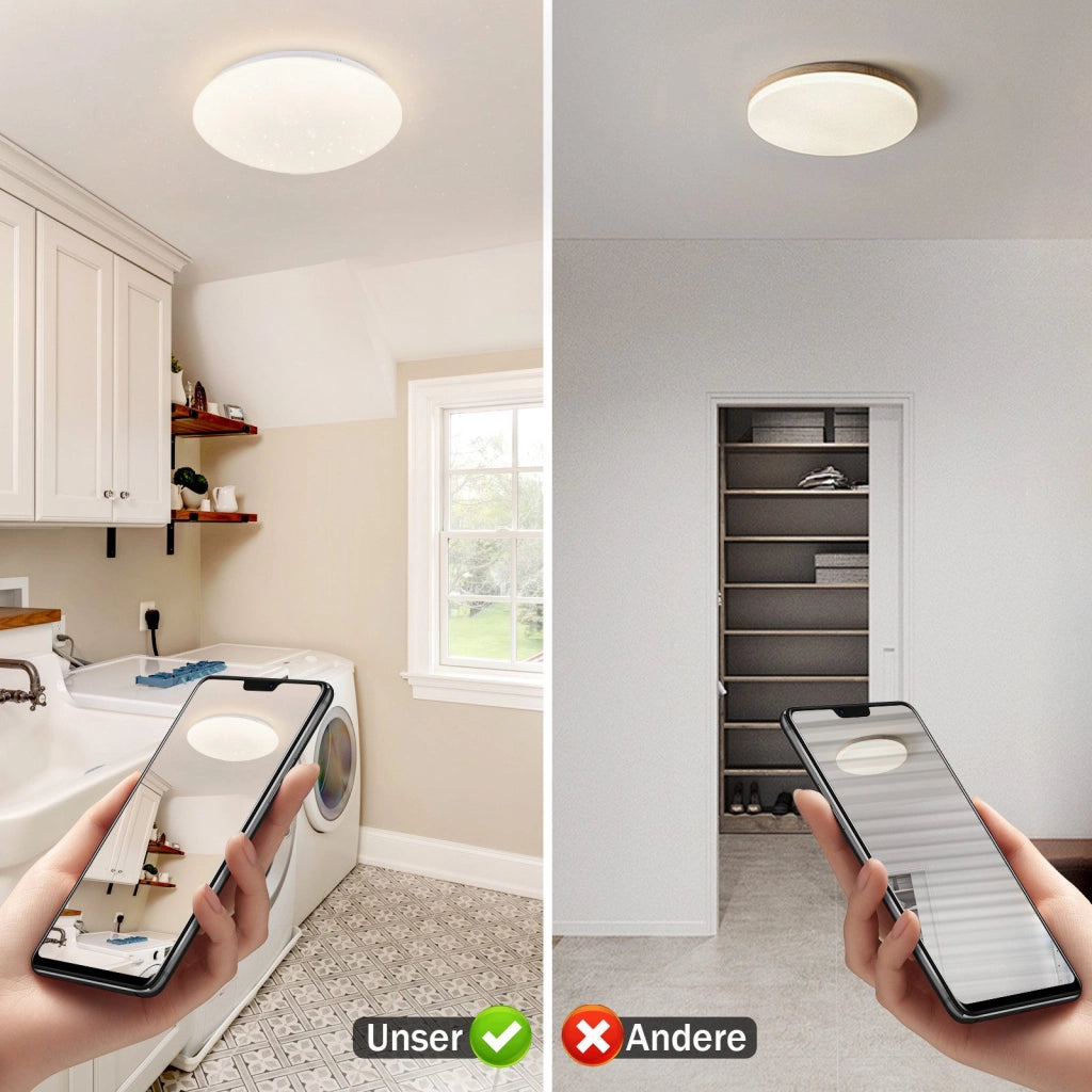 ZMH Lampada da soffitto LED 2 pezzi 5W 4000K bianco neutro per salotto corridoio camera bambino