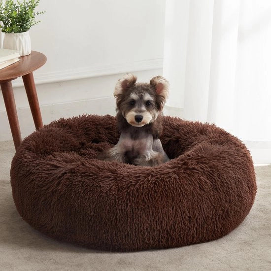 Cuscino per Cani da Giacenza, Gatto Cuscino per Piccoli Gatti, Cuscino per Cani da Giacenza per Piccoli Cani, Cuscino per Cani da Giacenza Lavabile, Cuscino per Cani da Giacenza, Cuscino per Cani e Gatti per Dormire 60 cm, Marrone Scuro