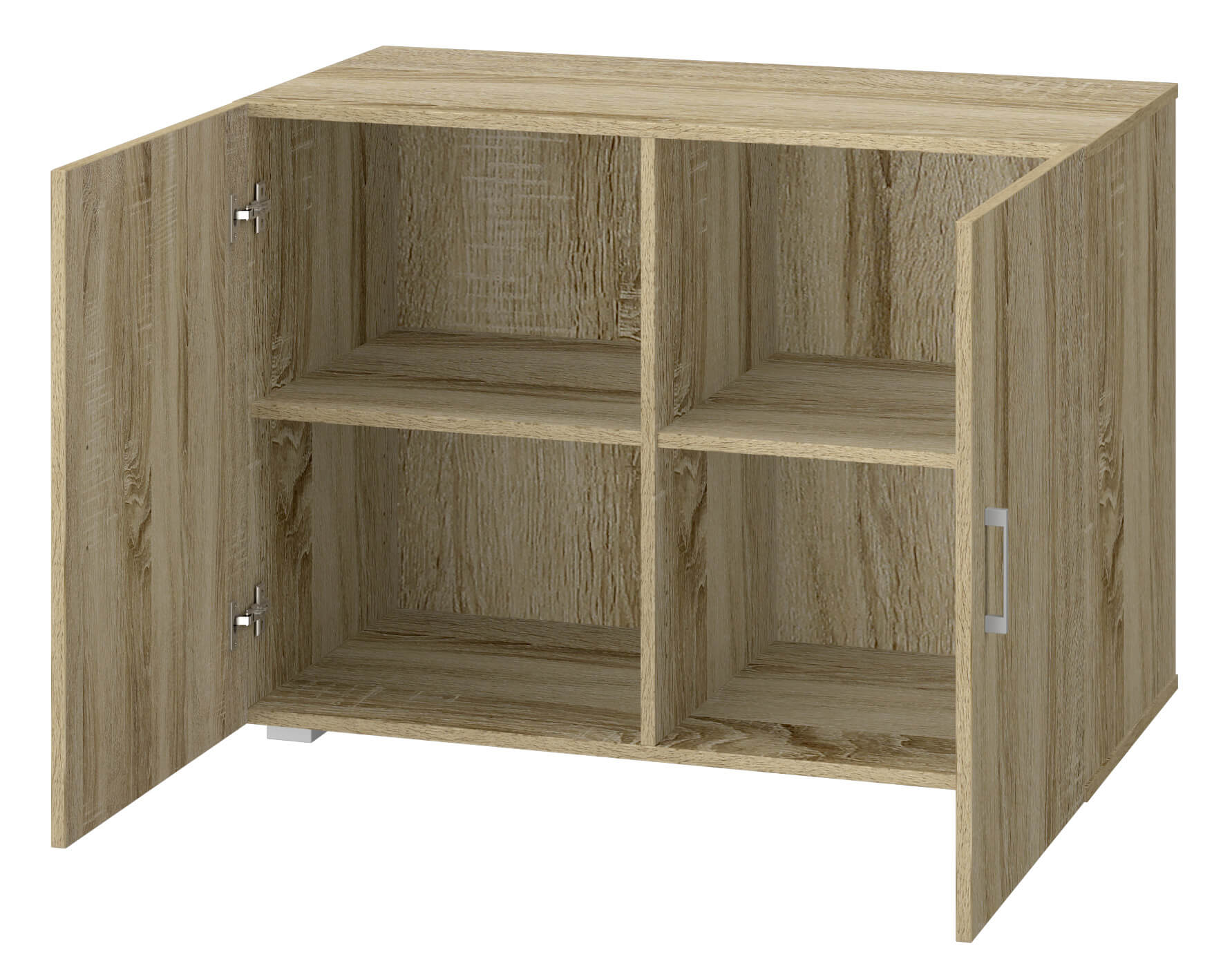 Mobiletto 2 Ante 90x45x66 cm in MDF Rovere