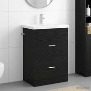 Set di mobili per il bagno Rovere Nero 61 x 40 x 84,5 cm 3404367