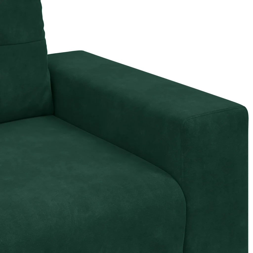 Divano Divanetto-Sofa Verde Scuro 140 cm in Velluto 903457