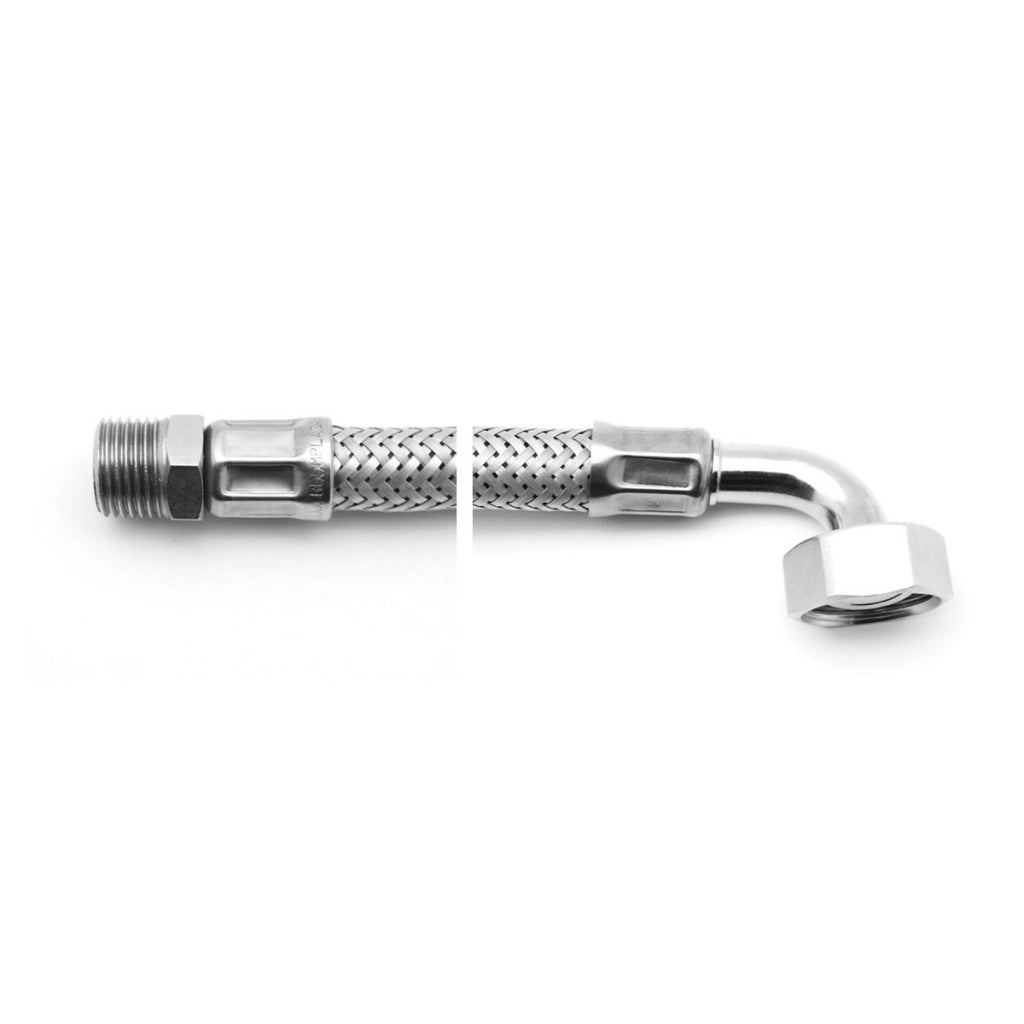 FLESSIBILE PARINOX PER ACQUA CON CURVETTA M1/2 x F3/4- cm 30- PARIG- pezzi 1