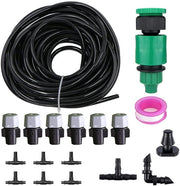 Sistema di irrigazione 5 Metri - Micro-gocce - Sistema di irrigazione automatico - Bocchetta regolabile - Kit di irrigazione - Gomma di alta qualità - Irrigazione a gocce