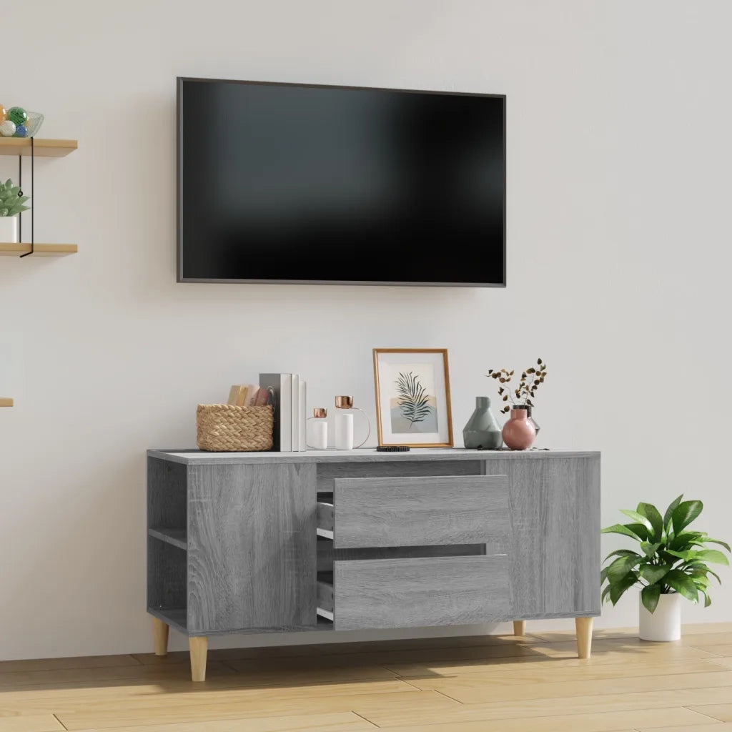 Mobile Porta TV-Mobile per TV-Credenza TV Grigio Sonoma 102x44,5x50 cm Legno Multistrato 213576