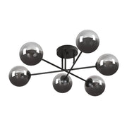 Lampadario Emibig Brendi 6xE14 nero/grafite 93cm IP20