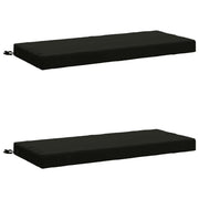 Cuscini per Panchina a 2 Pezzi SOEST 2 pz 100% Poliestere Nero 950213