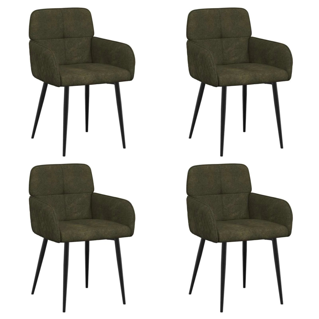 Sedie da pranzo 4 pcs Pelle Scamosciata Sintetica 3428232