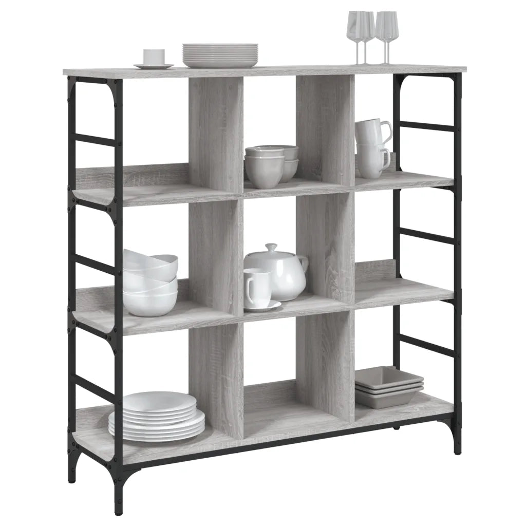 Credenza Grigio Sonoma 102x32x103,5 cm in Legno Multistrato 837730
