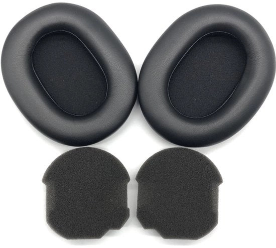 Orecchini di sostituzione per cuffie Sony WH-1000XM5 - Orecchie sostitutive morbide, copri orecchie neri