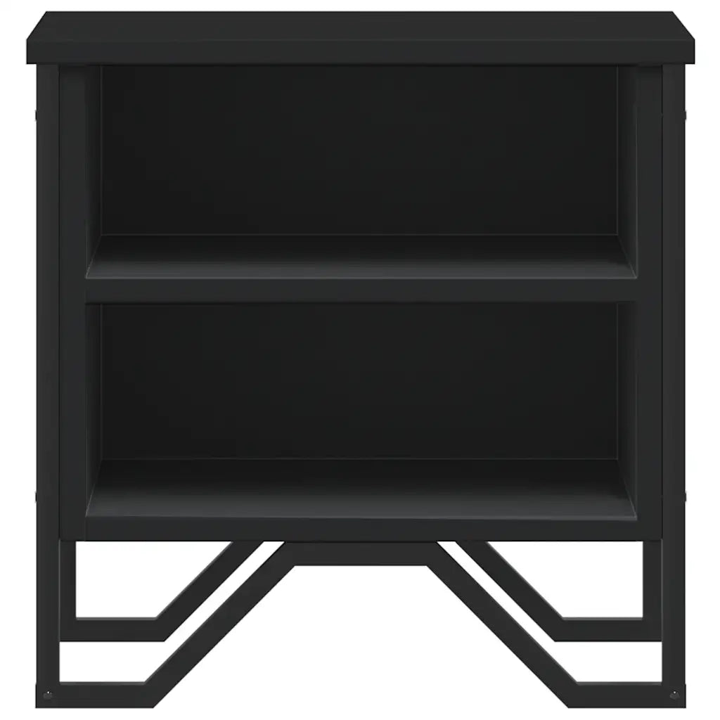 Set di 2 Comodini | Armadio da Notte | Mobiletto da notte Neri 40x30x40 cm in Truciolato