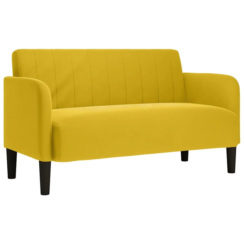 Divano Divanetto-Sofa Giallo 109 cm in Velluto