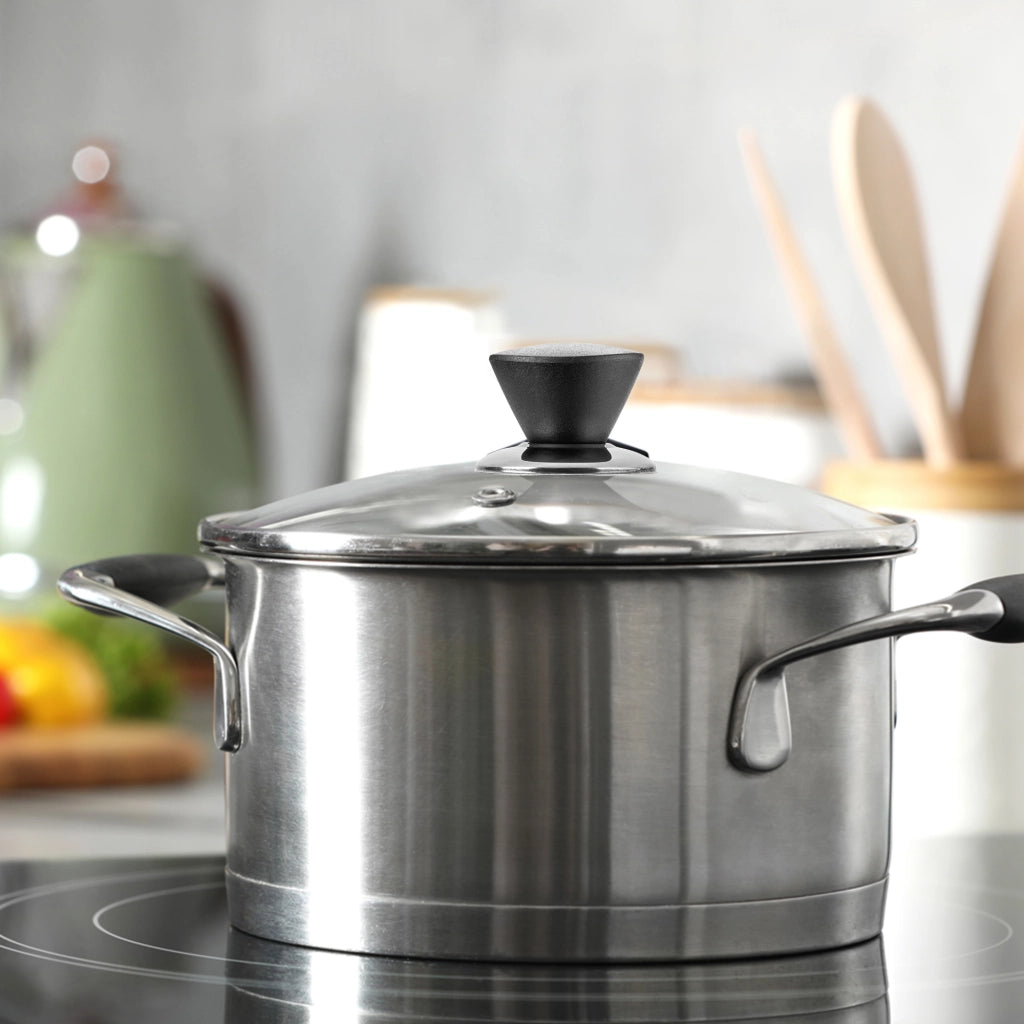 Coperchio in vetro KADAX da 30 cm, universale, resistente al calore, per pentole e padelle.