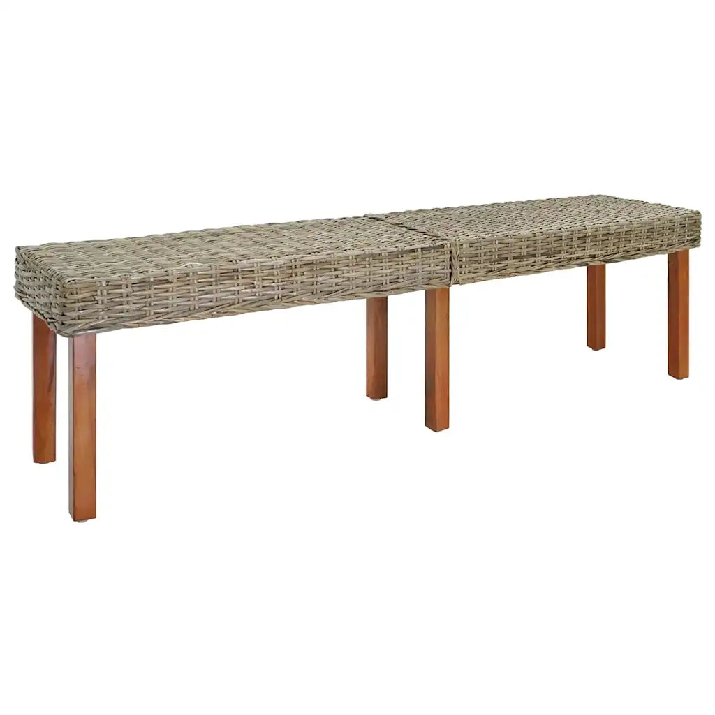 panchina Naturale 160 x 35 x 45 cm Legno di mango massello 344880