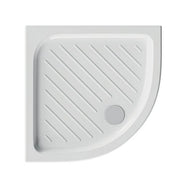 Piatto doccia semicircolare CERAMICA DOLOMITE 90x90 BIANCO LUCIDO H 7 cm con antiscivolo - GEMMA 2