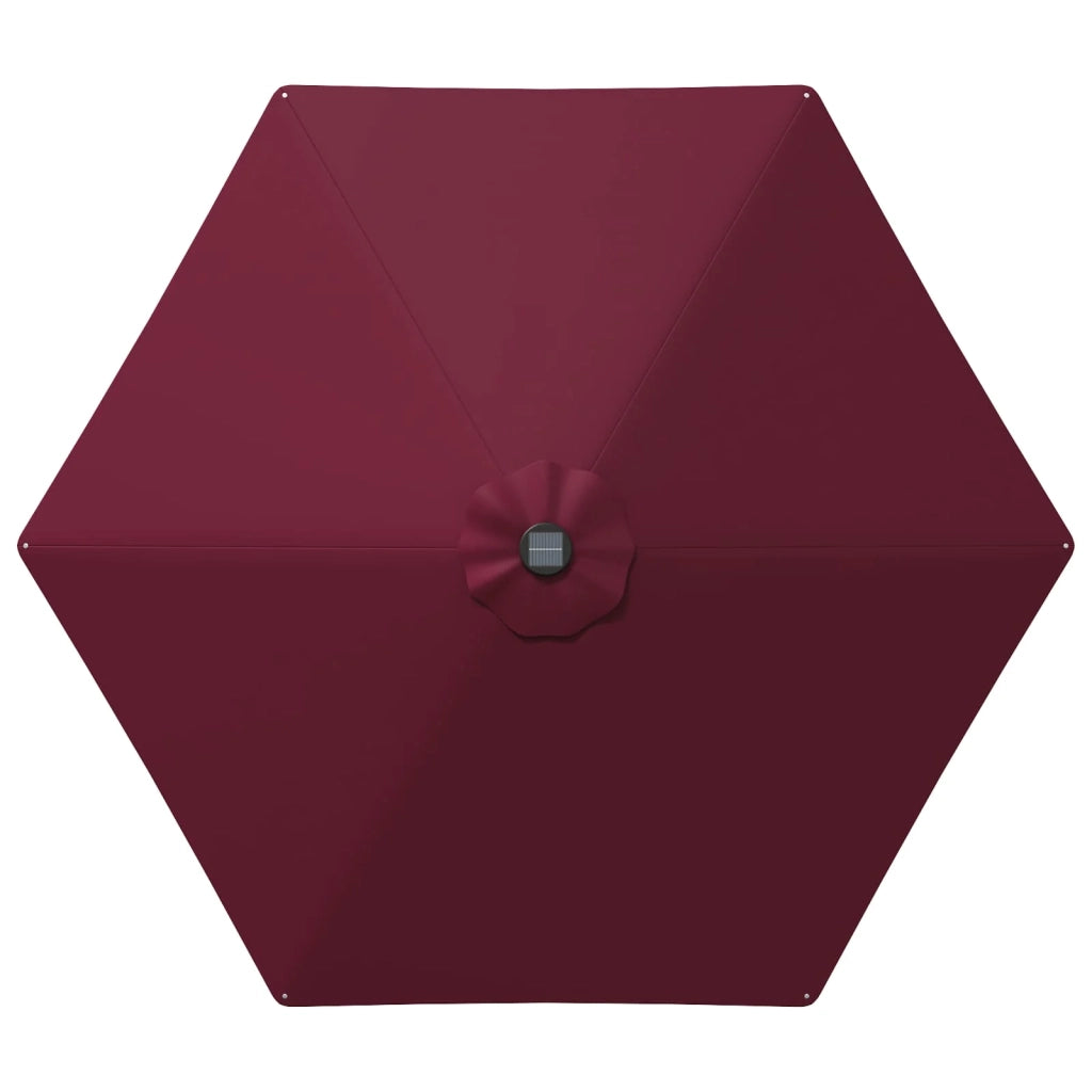 Parasol da Giardino con Luci LED 270 x 270 cm Poliestere 42036262