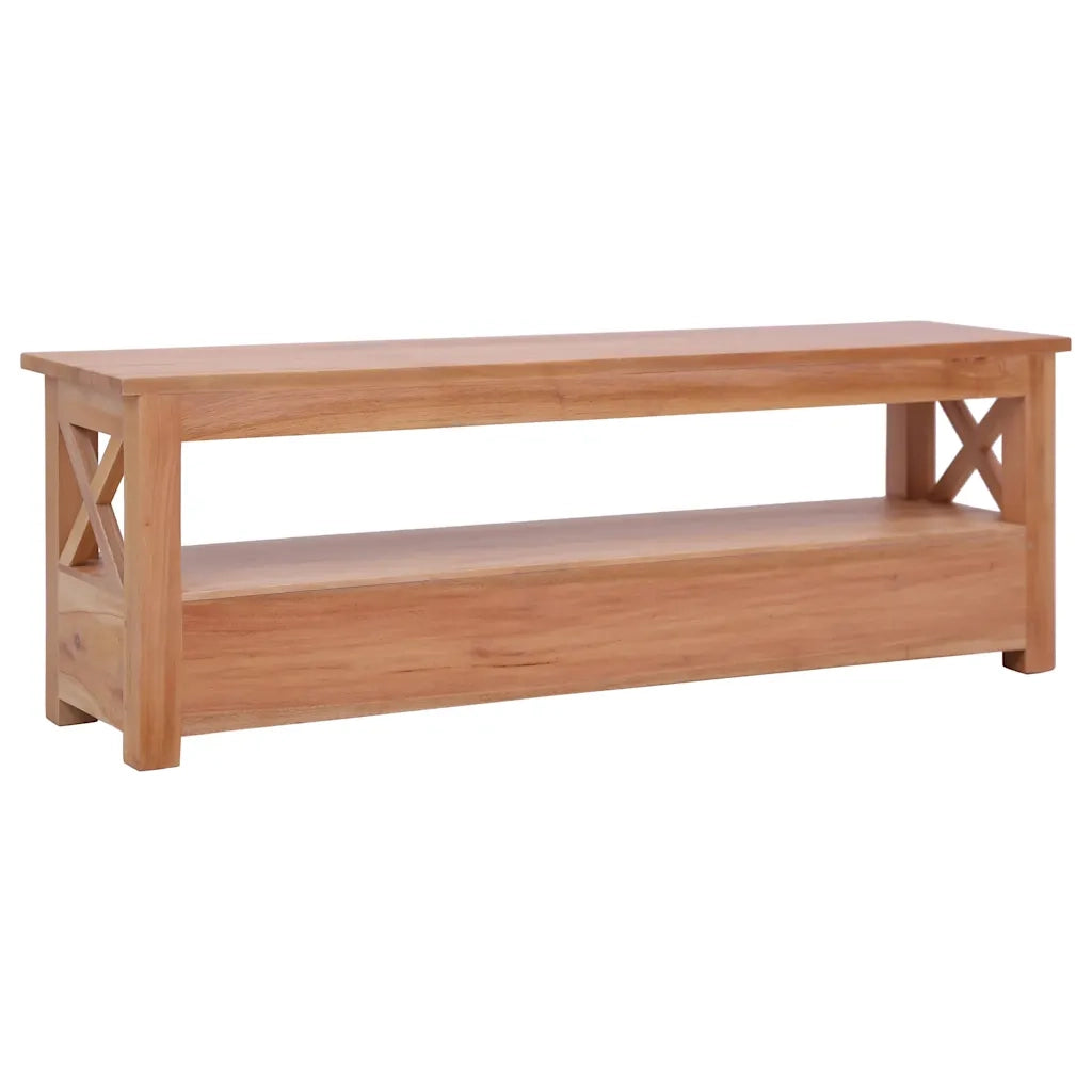 Mobile Porta TV 115x30x40 cm in Legno Massello di Mogano 337081
