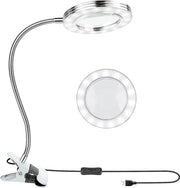 Verglassio con Illuminazione - 8X Verglassio con Luce LED e Lampada Bureautica Flessibile - Alimentato da USB per Hobby e Artigianato