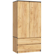 Armadio AKORD S90 Quercia Craft 90 cm 2 ante 2 cassetti 90x51x180 cm