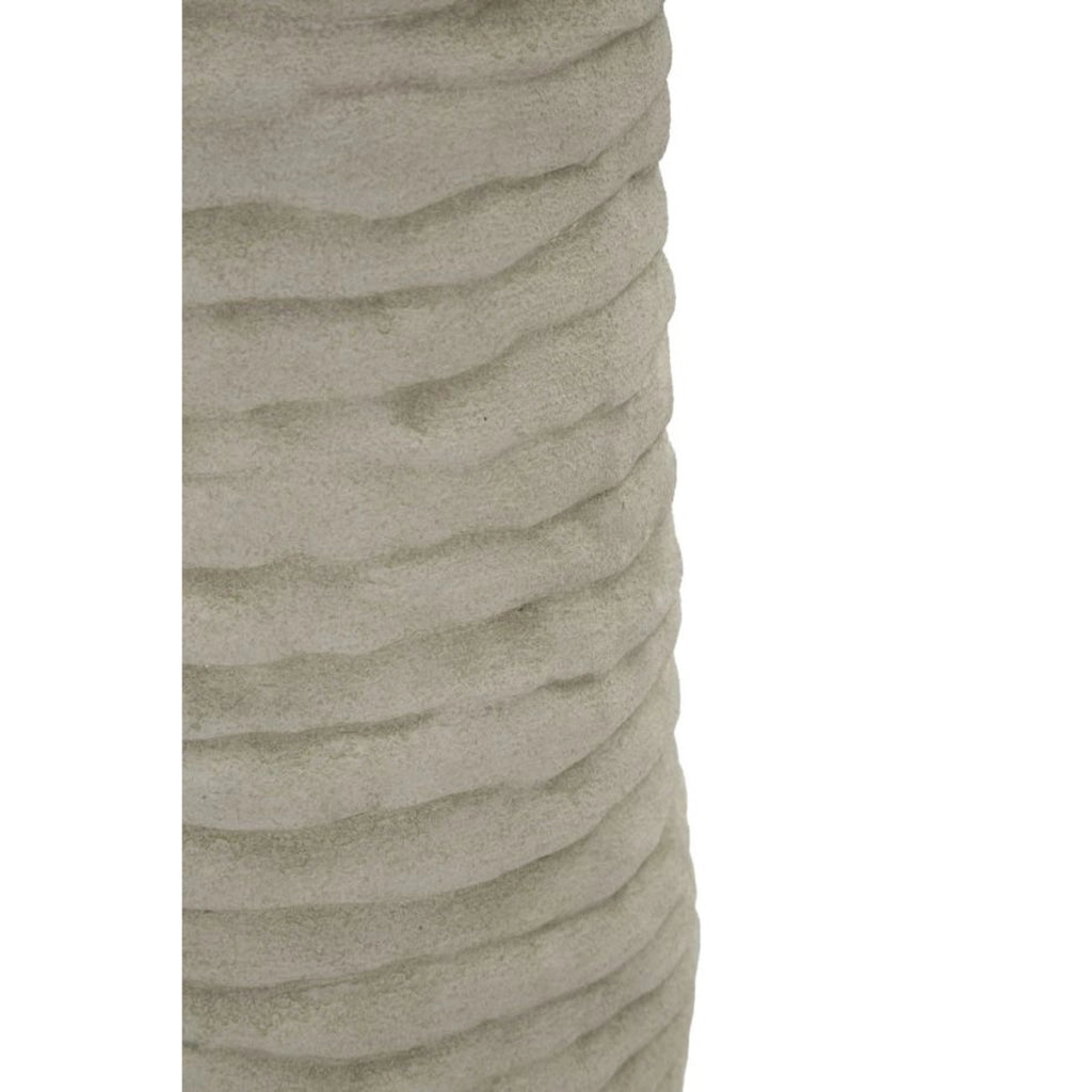 Vaso Decorativo VKH1018, Grigio, Ceramica, 15,5x15,5x40 cm