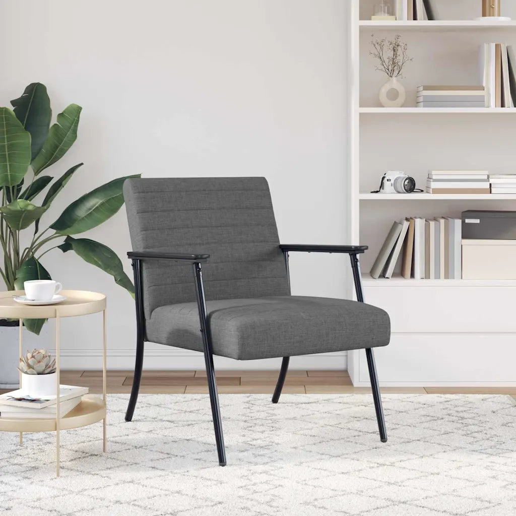 poltrona Grigio scuro 59 x 75 x 78 cm Tessuto