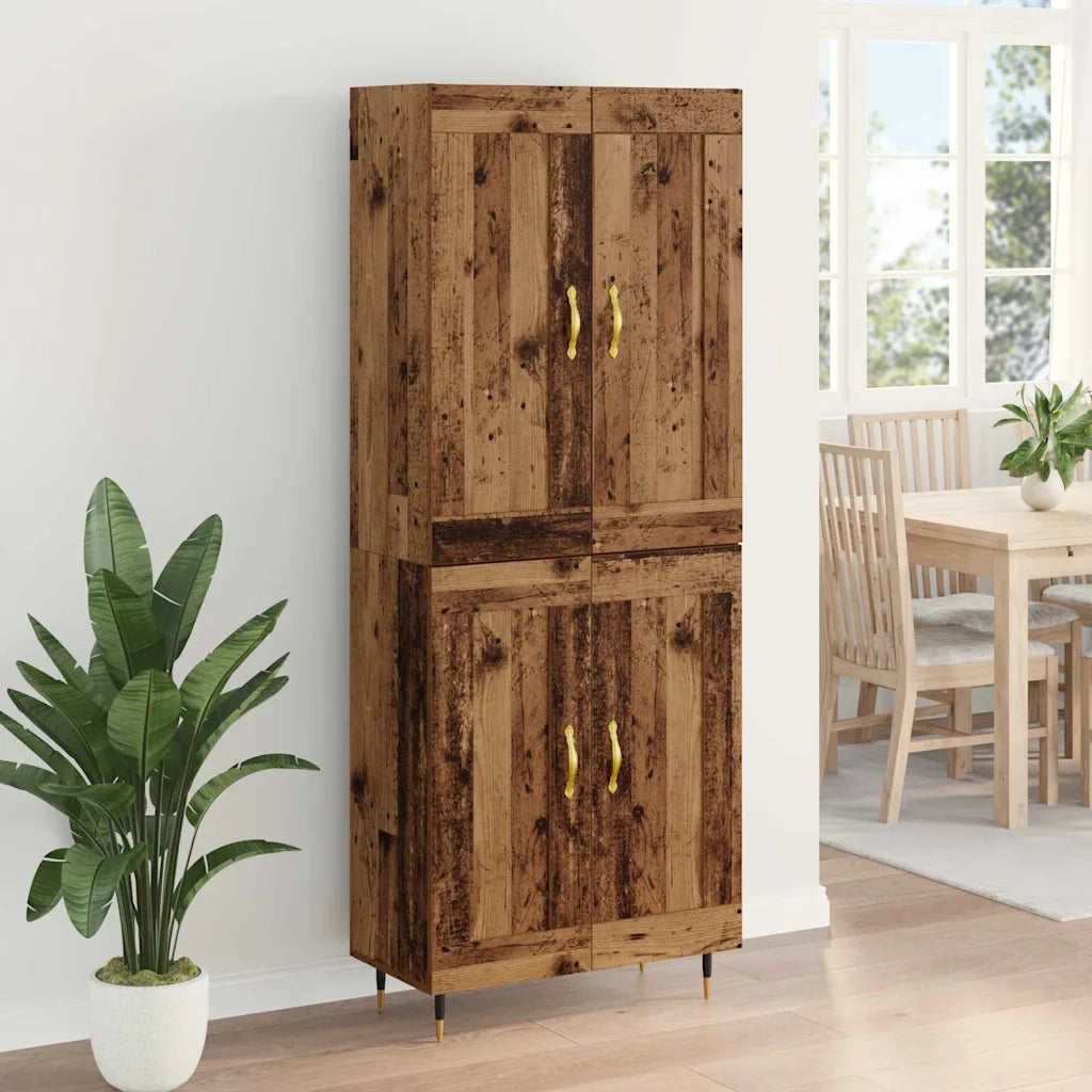 Credenza | Madia | Buffet da pranzo | Armadio da pranzo Legno vecchio 69,5 x 34 x 90 cm Legno multistrato