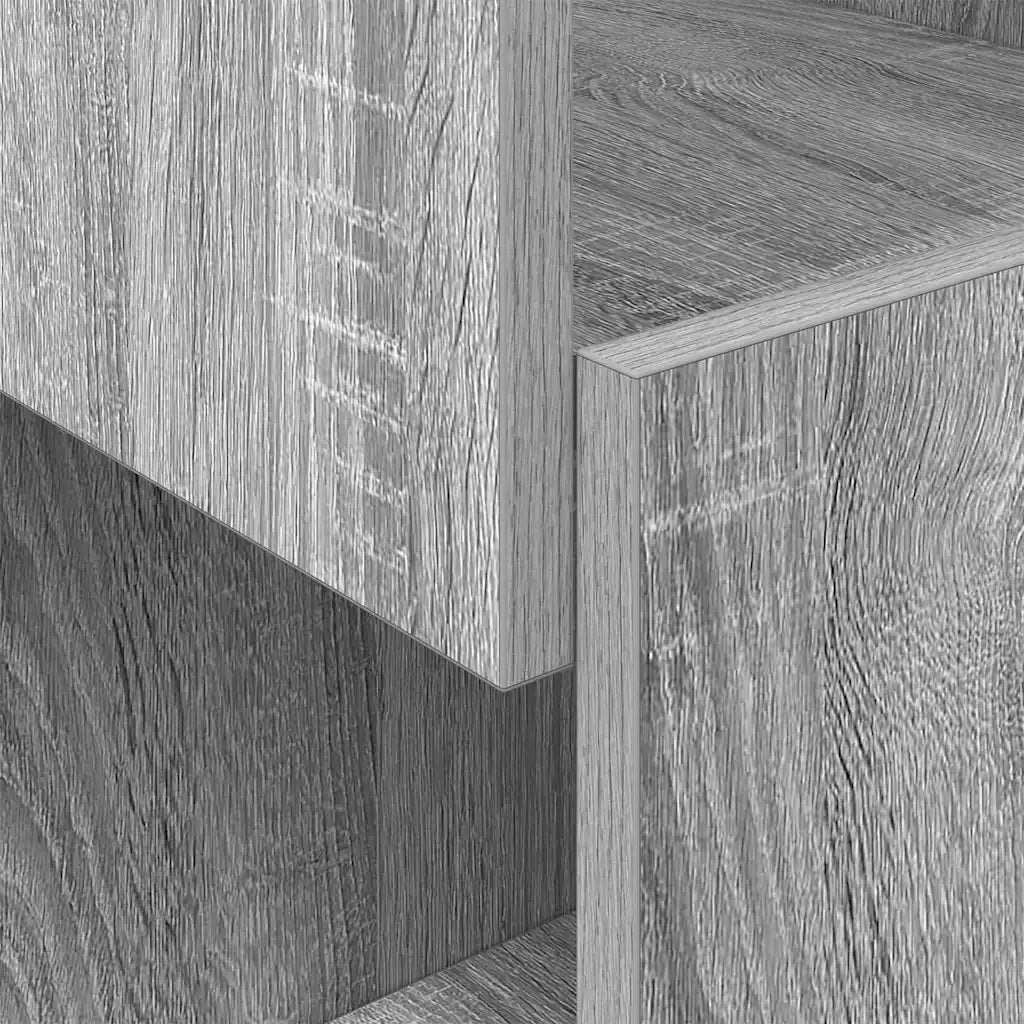 Mobile angolare Grigio Sonoma 30,5x30x95cm Legno multistrato 889834