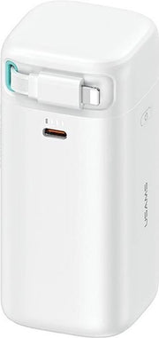 Batteria esterna con cavo ricaricabile Lightning 18000 mAh carica rapida PD45W serie XMF bianco/bianco 20KCD21702 (US-CD217)