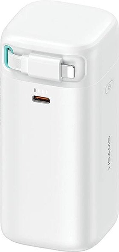 Batteria esterna con cavo ricaricabile Lightning 18000 mAh carica rapida PD45W serie XMF bianco/bianco 20KCD21702 (US-CD217)