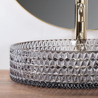 Lavabo Da Appoggio Rea Cristal Grey 39