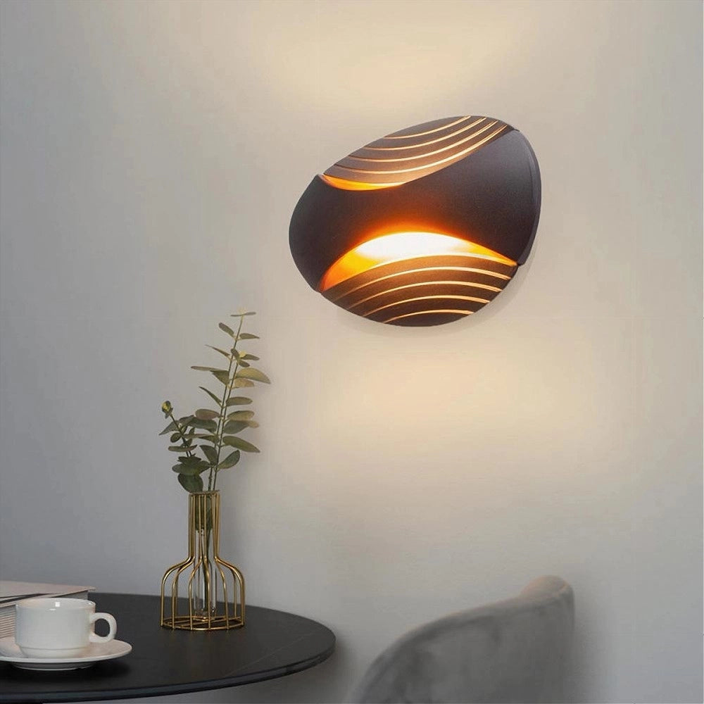 Trade Shop - Applique Led Da Muro Doppia Emissione 6 W Lampada Ovale 3 Modalità Luce Aq15-n3c -