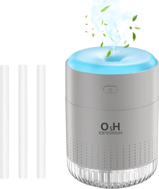 Mini luce umidificante portatile - umidificante silenzioso mini con 7 colori di luce - spegnimento automatico - umidificante per ufficio camera da letto auto