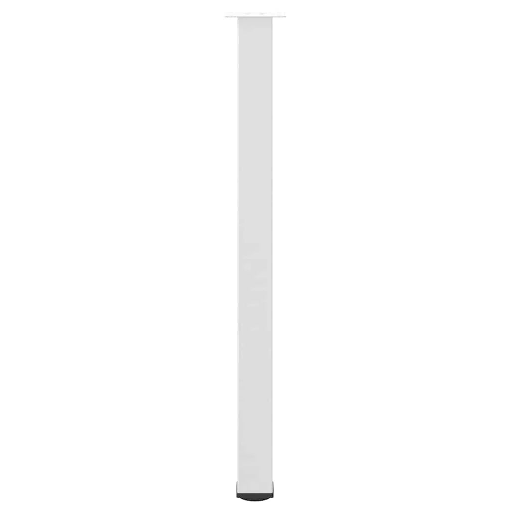 Set di 4 gambe regolabili per tavolo da bar 110-112 cm design moderno soggiorno/cucina acciaio bianco 02_0056778