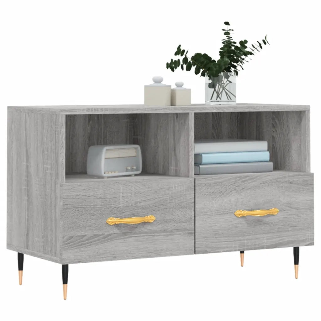 Mobile TV | Armadietto TV | Mobile Porta TV Grigio Sonoma 80x36x50 cm in Legno Multistrato