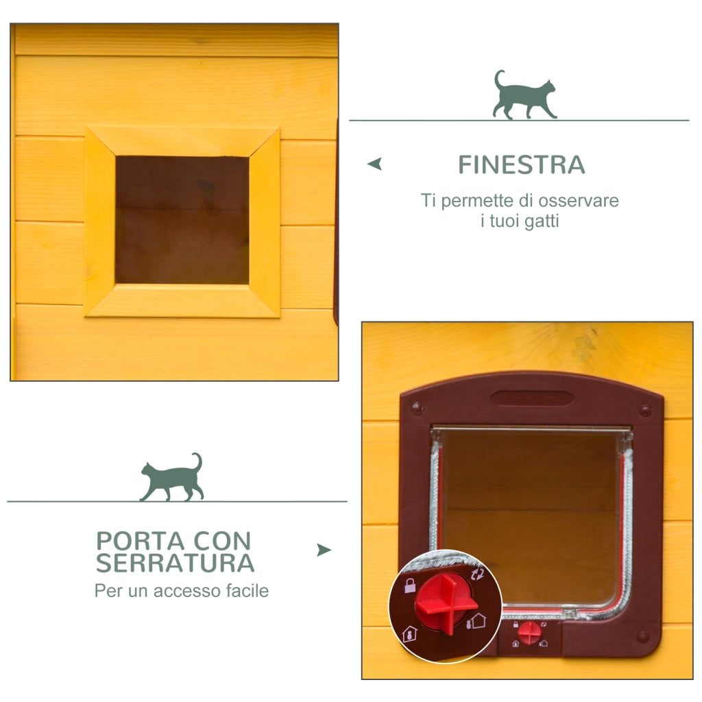 Casetta per Animali Domestici in Legno ¨C zephmum ¨C 70x51.5x60cm