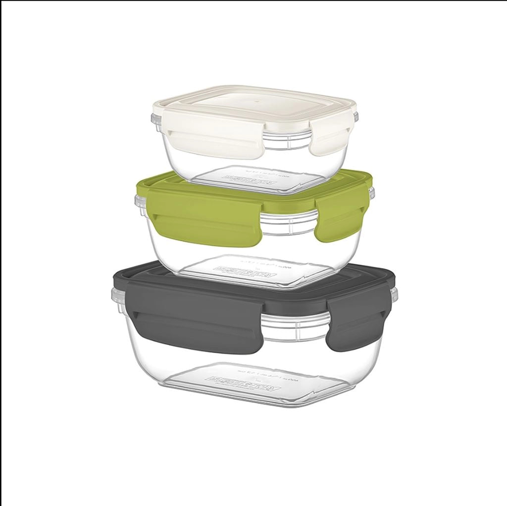 Set 3 Pezzi Frigobox Contenitore Alimenti Frigoclick Frech 55 + 100 +180 cl