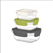 Set 3 Pezzi Frigobox Contenitore Alimenti Frigoclick Frech 55 + 100 +180 cl