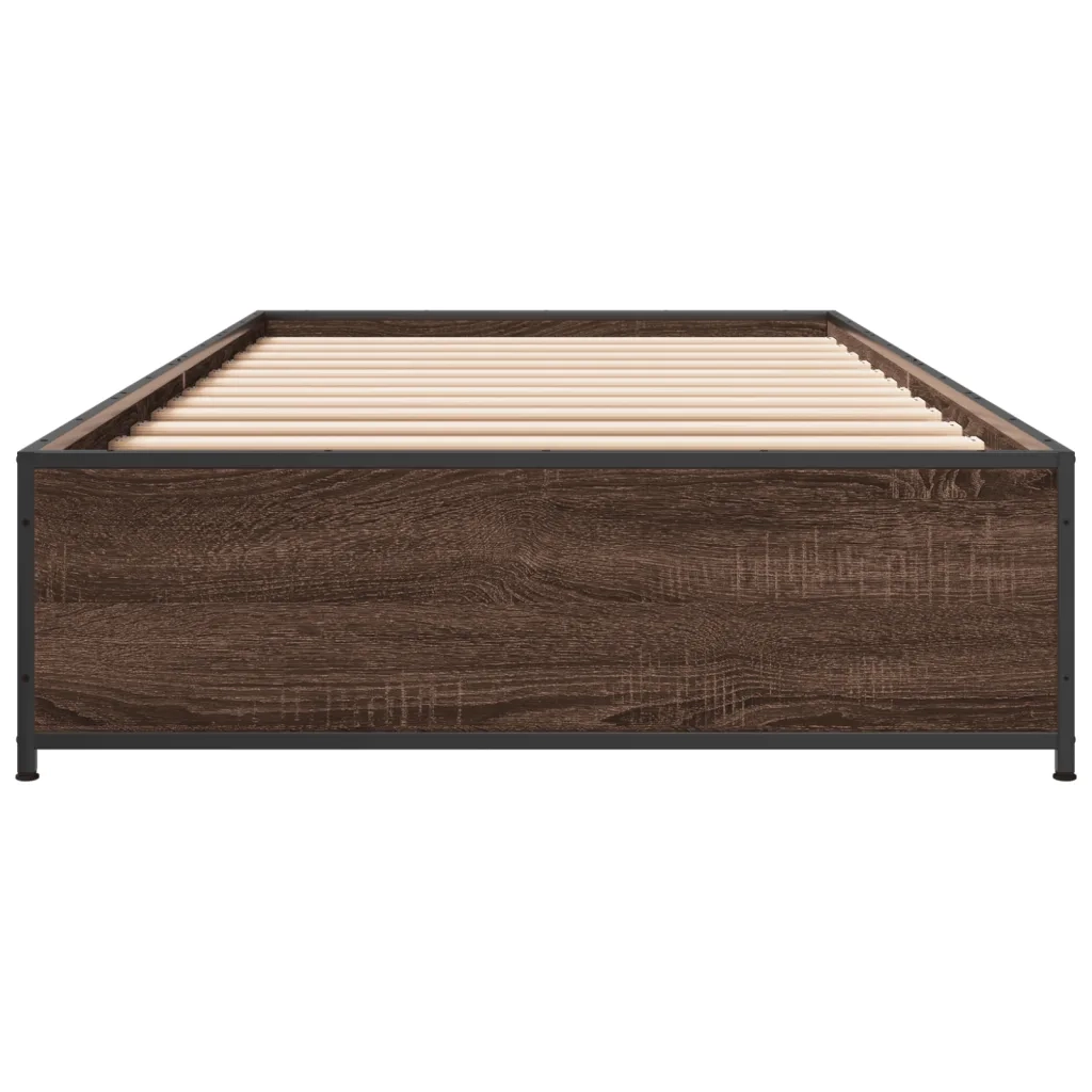 Giroletto Rovere Marrone 100x200 cm Legno Multistrato e Metallo 845110