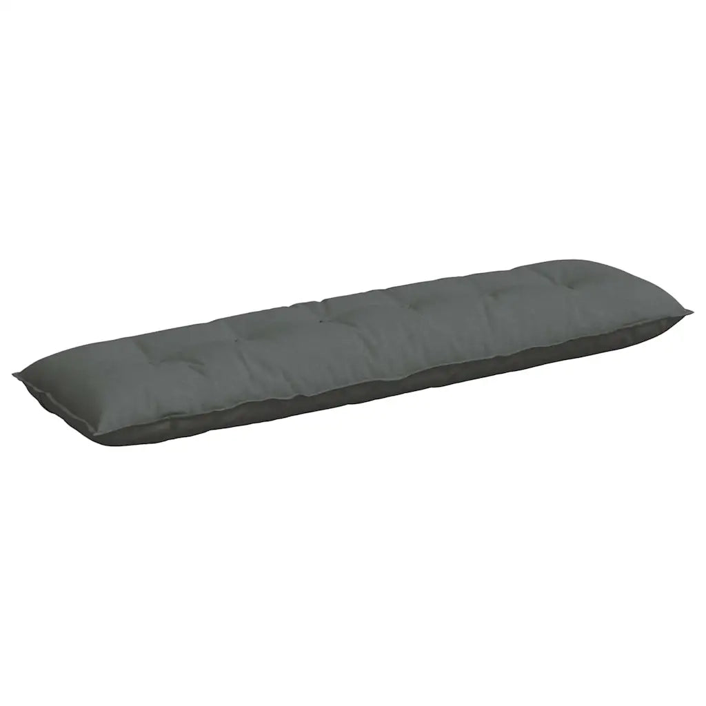 Cuscino per Schiena Grigio scuro 180 x 19 x 50 cm Tessuto