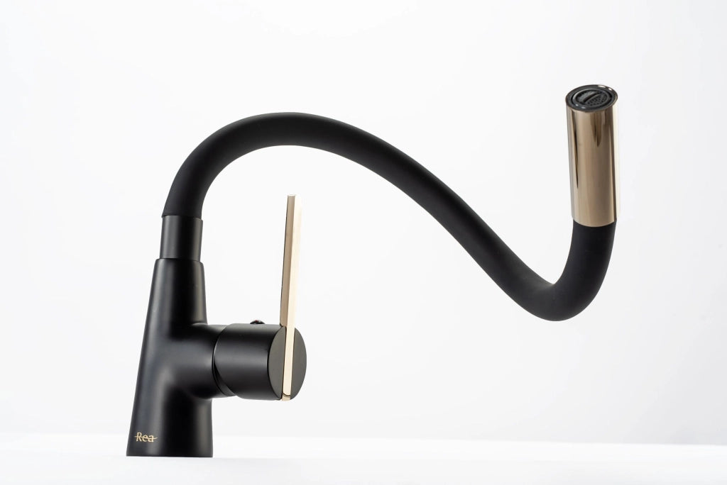 Rubinetto Da Cucina Rea Icon Black/gold