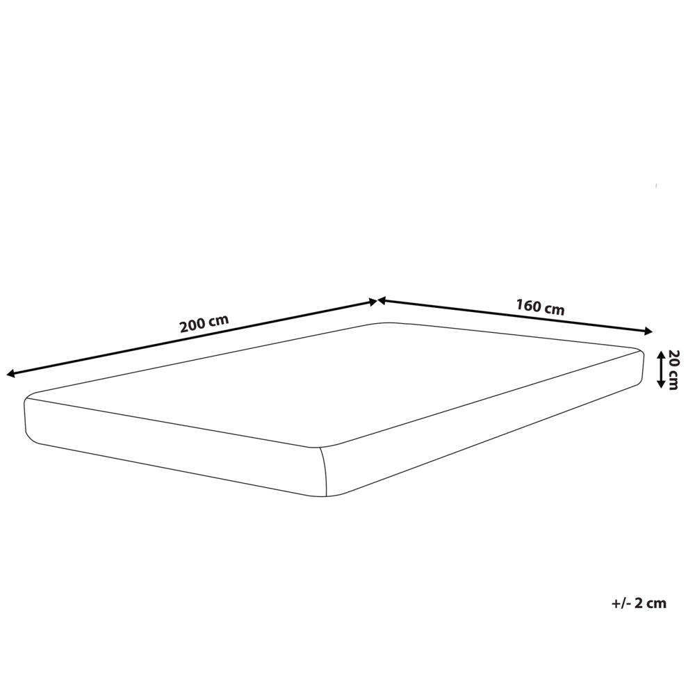 Materasso double face sfoderabile con schiuma gel 160x200x20cm