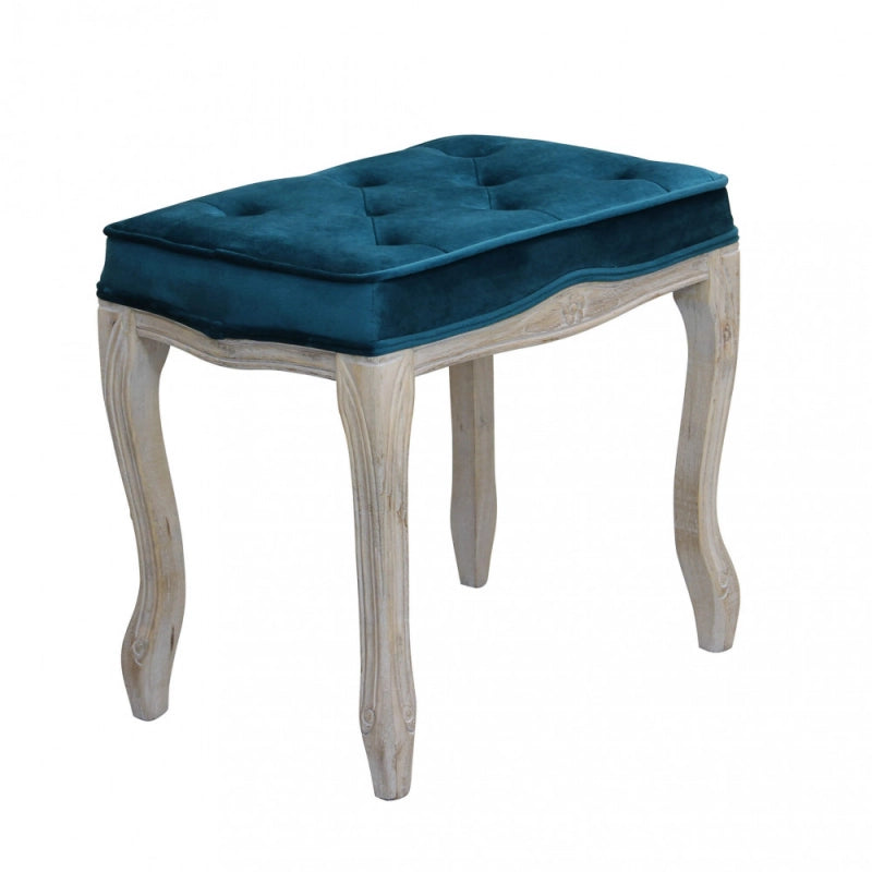 Set di 2 SGABELLI MARLY IN VELLUTO BLU