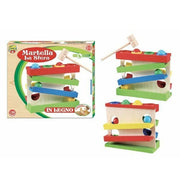 Trade Shop - Giocattolo Gioco In Legno Martello Martella La Sfera Bambini Infanzia +24 Mesi -