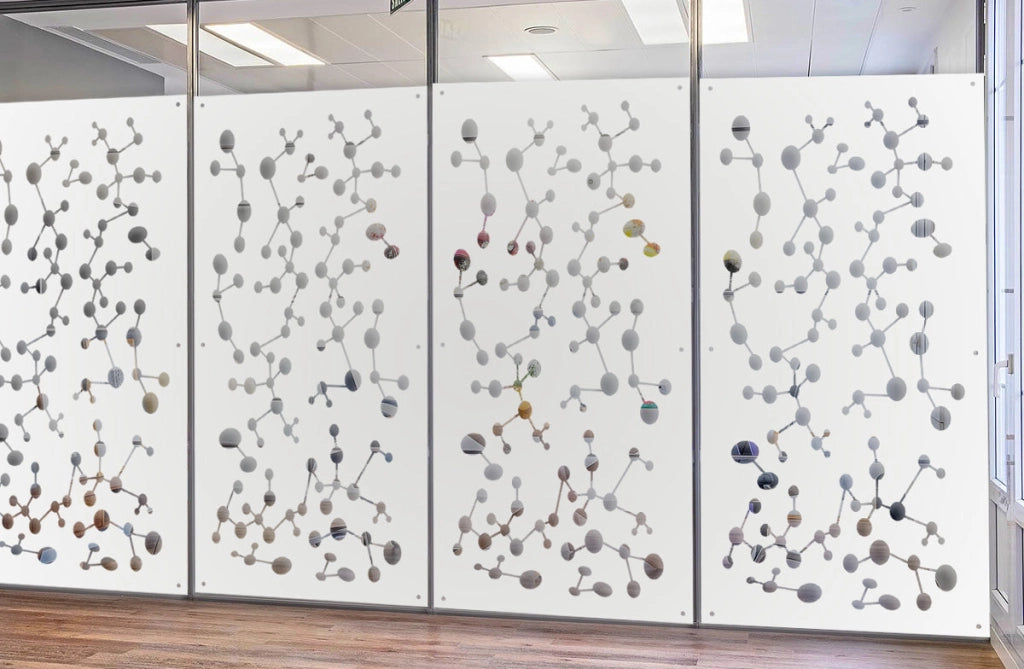 NANOTECH - Pannello in PVC traforato - Parasole Colore: bianco, Misura: 50x150 cm