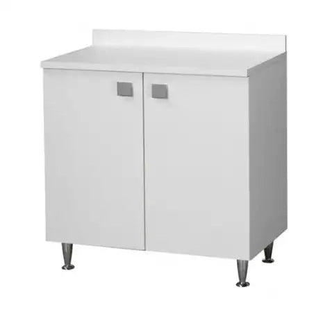 Base per cucina Bianco Frassinato 2 ante Cm 80x50xH 83.5