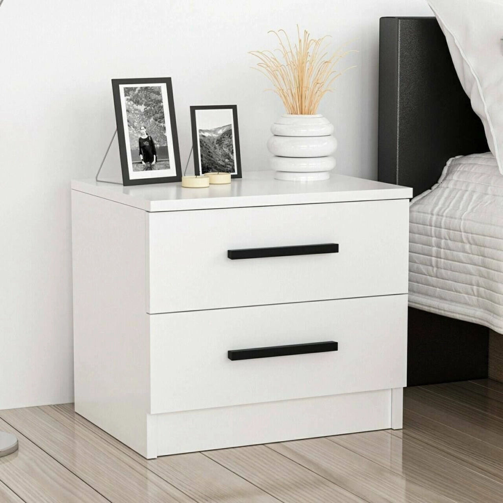Iune, Comodino un Ripiano, 50x47x40h cm Bianco